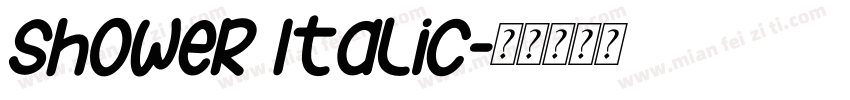 Shower Italic字体转换